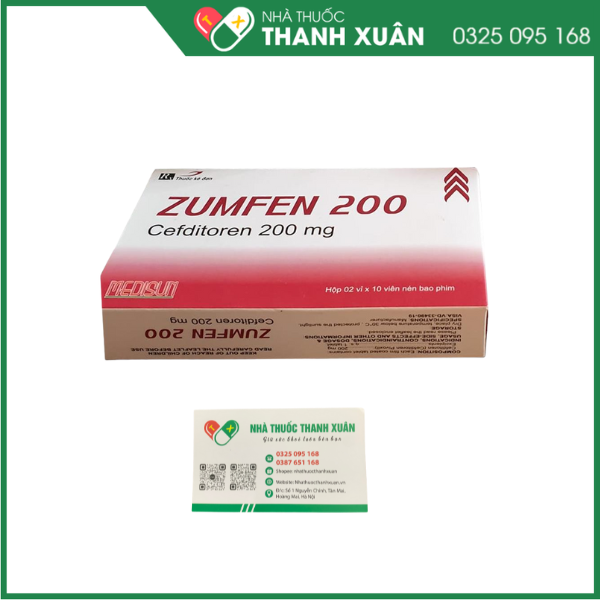 Zumfen 200 điều trị các trường hợp nhiễm khuẩn